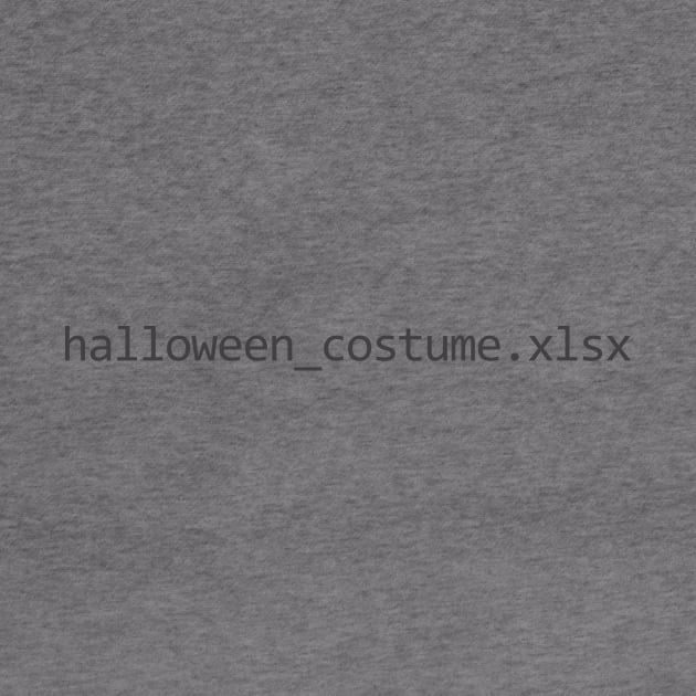 Halloween Costume Excel/Spreadsheet File by spreadsheetnation